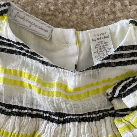 LOT 0-3 Mos. Baby Girl Dresses with bottoms - Picture 5 of 9